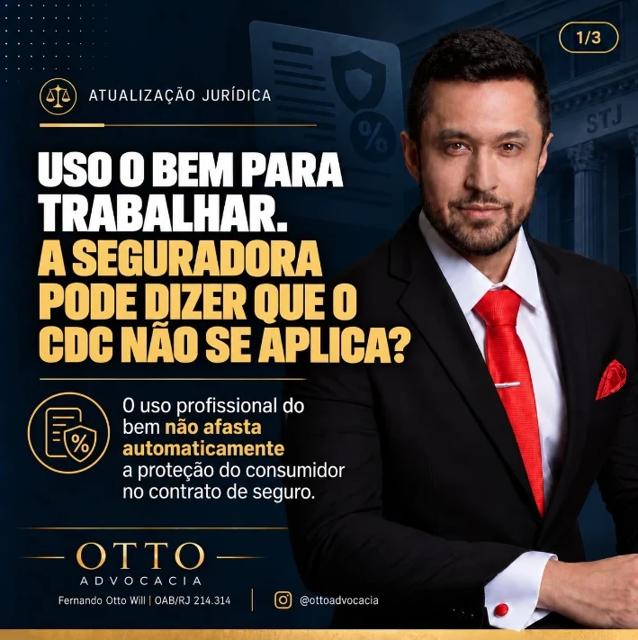 Uso profissional do bem afasta o CDC no seguro? STJ responde