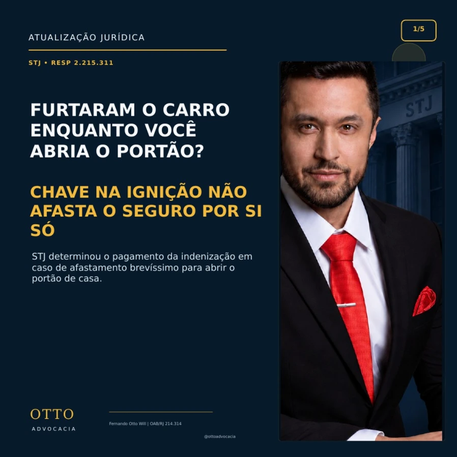 Carro furtado com chave na ignição: seguro pode negar cobertura?