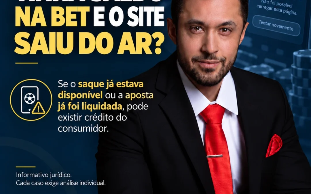 Tinha saldo na bet e o site saiu do ar? Entenda como receber o dinheiro e o que acontece com apostas em aberto