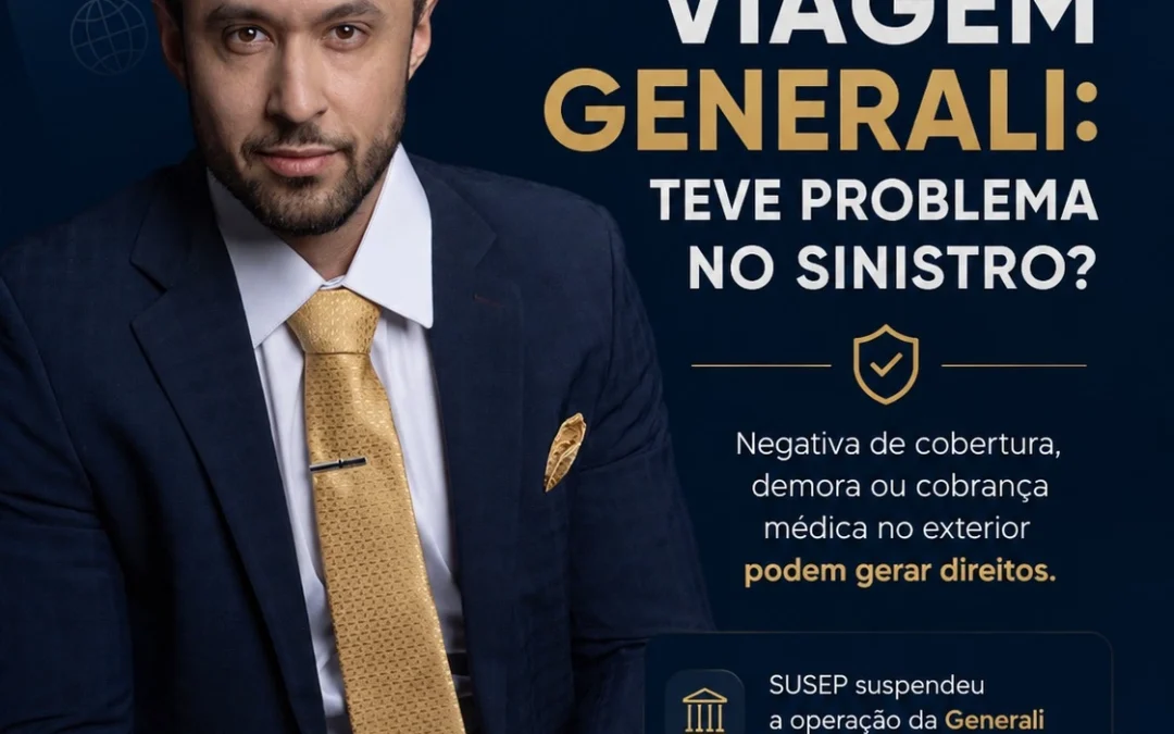 Tem seguro viagem da Generali? Entenda a suspensão determinada pela SUSEP.