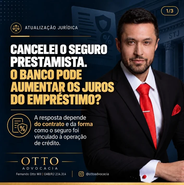 Título SEO Cancelou o seguro prestamista Banco pode aumentar os juros